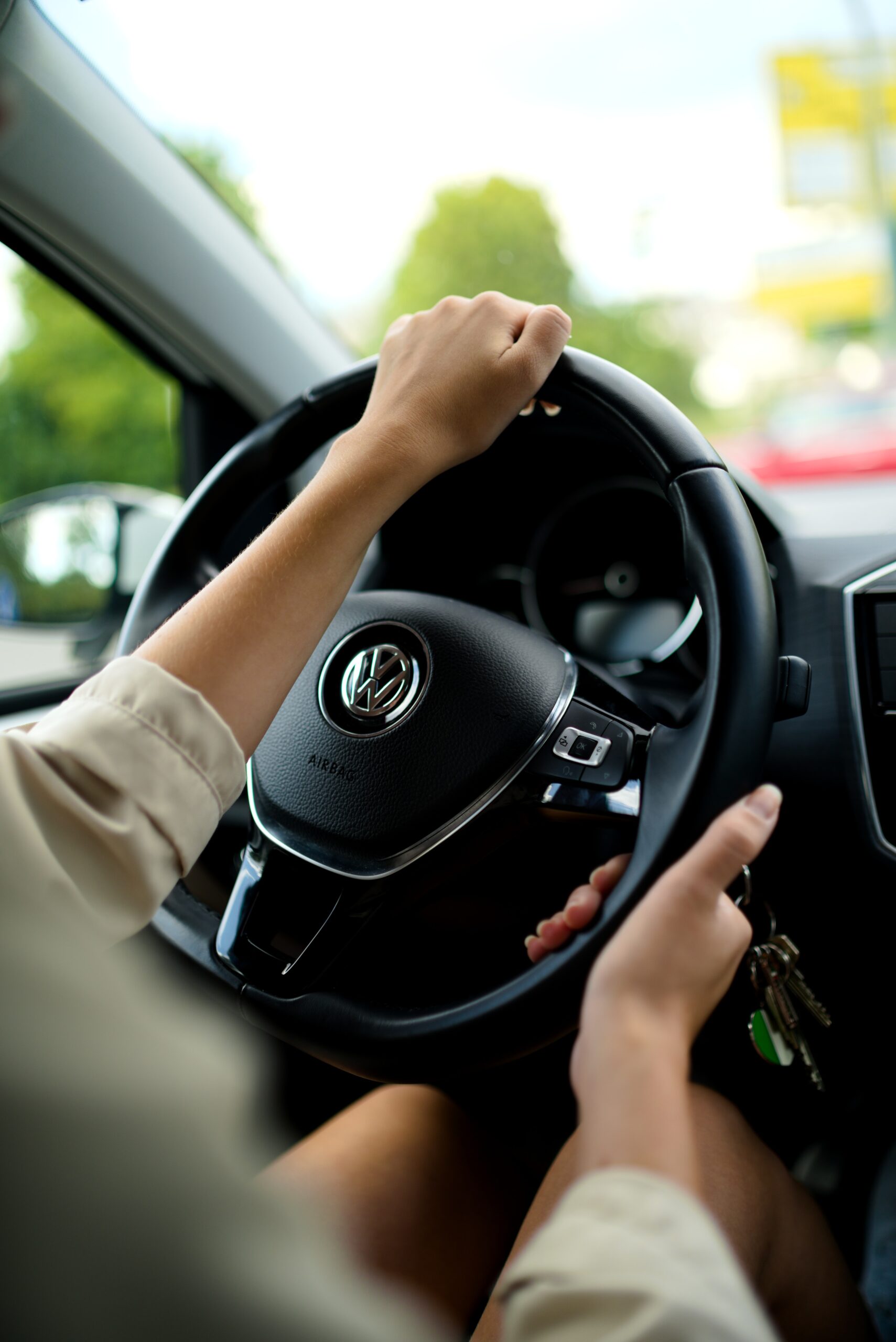Auto van de zaak in de schoonmaak