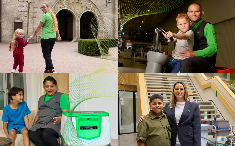 Kinderen van schoonmaakcollega’s de sterren op Qmusic