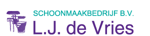Logo Schoonmaakbedrijf L.J. de Vries BV